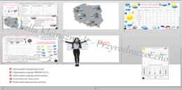 Karty pracy i pomysł/inspiracje na lekcje „ Obserwujemy pogodę” - karty pracy wykonane w power point + gratisowy pomysł na lekcję - link do lekcji multimedialnej niekomercyjnej wykonanej w genial.ly do indywidualnego pobrania i użycia do celów niekomercy