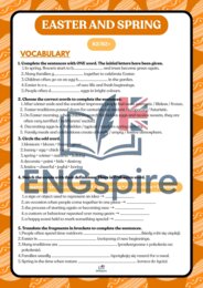 Easter & Spring B2/B2+ – komplet lekcji (vocabulary, reading, grammar, speaking + key)