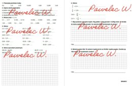 UŁAMKI DZIESIĘTNE dodawanie i odejmowanie - zadania, karta pracy, sprawdzian, kl 5, 6