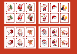 MIKOŁAJKI – Mikołaj - Boże Narodzenie - memory – 36 szt. – biblioteka – świetlica - przedszkole