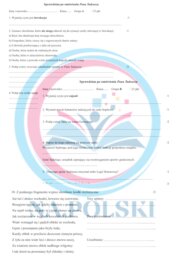 Sprawdzian po omówieniu Pana Tadeusza