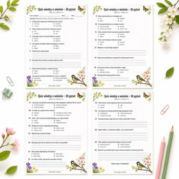 Quiz wiedzy o wiośnie – 30 pytań