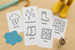 „Kropelkowe kontrasty” – czarno-białe obrazki o deszczu