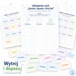 Układanka cech. Jestem, bywam, chcę być