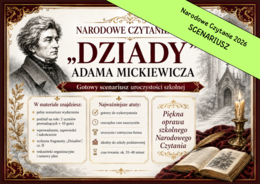 📚 NARODOWE CZYTANIE 2026 – Dziady część II Adama Mickiewicza - scenariusz uroczystości szkolnej