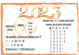 Nowy Rok 2023 - karta pracy - łamigłówki