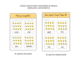 Dzień Pszczoły – Karty Pracy i Zabawy Edukacyjne dla Przedszkolaka | Wersja Polska i Angielska | Bee Day Worksheets and Activities for Preschoolerss –