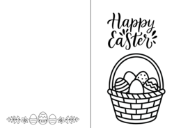 Happy Easter cards kartki wielkanocne do kolorowania 11 sztuk