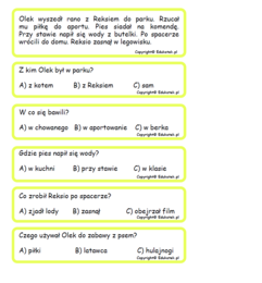 Czytanie ze zrozumieniem-poziom podstawowy