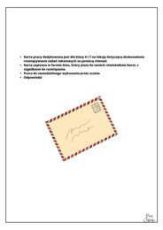 "List zagadka"- rozwiązywanie równań.