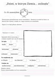 Dzień Ziemi-opowiadanie plus zadania
