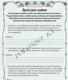 "Oskar i Pani Róża" - refleksje