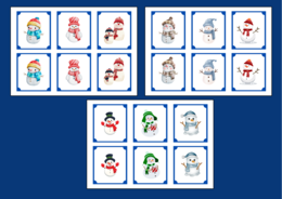 DZIEŃ BAŁWANA – Dzień Bałwanka – memory – 36 szt. – biblioteka – świetlica – przedszkole – zima