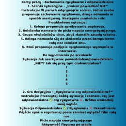 Scenariusze edukacja zdrowotna klasa 5 część 1 (lekcje 1-16) na podstawie programu nauczania proponowanego przez MEN HOLISTYCZNA EDUKACJA PROZDROWOTNA W SZKOLE PODSTAWOWEJ - CIAŁO, UMYSŁ, DUCH. Program nauczania edukacji zdrowotnej dla klas IV-VIII szkoł