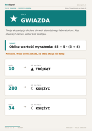Powtórzenie po klasie 6 — stacje zadaniowe, klasa 7 (10 stacji + klucz)