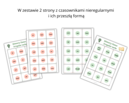 Memory Game Gra Memory Czasowniki Nieregularne Irregular Verbs Past Simple Język angielski