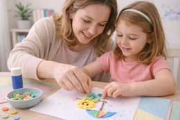 Deszczowe stworki z guzików