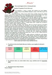 Karta pracy "Wesele"