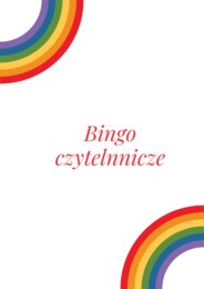 Czytelnicze bingo.