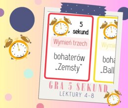 5 sekund lektury - gra dydaktyczna dla klas 4-8