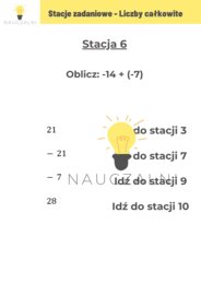 Stacje zadaniowe - liczby całkowite