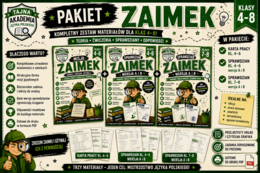 Zaimek – MEGA PAKIET kl. 4–8 | karta pracy + sprawdziany A i B + odpowiedzi