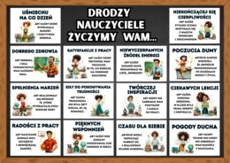 DZIEŃ EDUKACJI NARODOWEJ - Życzenia dla Nauczycieli