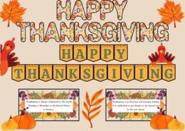 Thanksgiving - gazetka na święto Dziękczynienia