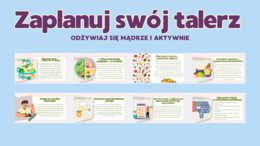 Edukacja Zdrowotna, Godzina wychowawcza- Zaplanuj swój talerz – odżywiaj się mądrze i aktywnie.– kl 7- 15 SLAJDÓW PDF