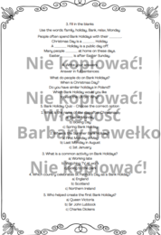 Bank Holidays in the UK