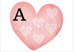 Walentynkowy alfabet