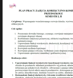 KOMPLETNY PAKIET DO ZAJĘĆ KOREKCYJNO-KOMPENSACYJNYCH W PRZEDSZKOLU