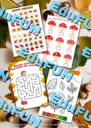 Pierwszy Dzień Jesieni! - łamigłówki, girlanda