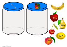 Owocowe sylaby - nauka czytania
