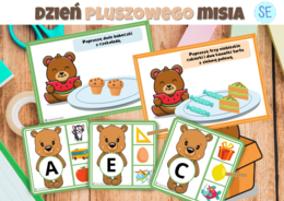 Dzień Pluszowego Misia + LITERKI (klamerki)