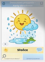 Karty obrazkowe "Deszczowa przygoda"