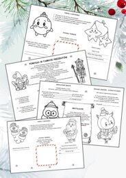 Bajkowe Czytanie z Mikołajem – 30 Świątecznych Tekstów ze Zrozumieniem i Mini Kolorowankami