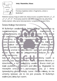 Karty pracy z odpowiedziami do lektury Astrid Lindgren "Dzieci z Bullerbyn"