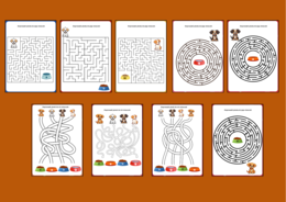 DZIEŃ KUNDELKA – biblioteka – świetlica- labirynty – labirynt – 9 wersji