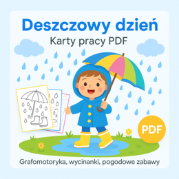 Karty pracy „Deszczowy dzień”