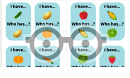 I have... who has...? Vegetables and fruit