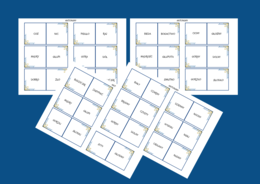 ANTONIMY – fiszki – części mowy