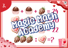 WALENTYNKOWE ZAGADKI LOGICZNE 2 - matematyka klasy 4-8 + rozwiązania