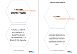 Gatunki synkretyczne w heksach edukacyjnych zamknięte