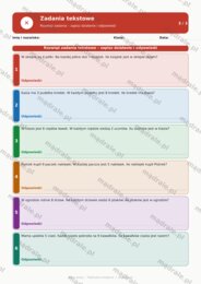 KARTA PRACY "TABLICZKA MNOŻENIA" ZADANIA Z LUKAMI - DLA DZIECI PODSTAWÓWKA