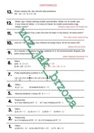 Sztafeta zadaniowa Liczby i działania klasa 4