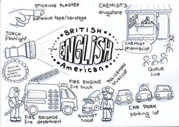 American & British ENGLISH - notatki wizualne by Alicja Soszka