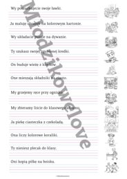 Czasownik- odmiana przez osoby i liczby