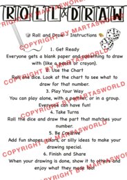 🎲✏️ Roll & Draw – Kreatywna Gra Rysunkowa po angielsku! 🎨🧠