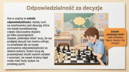 Edukacja przez szachy w szkole – prezentacja PDF (15 slajdów), rozwój myślenia, koncentracji i matematyki
